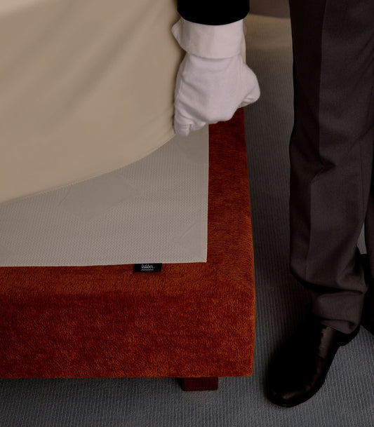 Sommier Boxspring - Acajou velouté