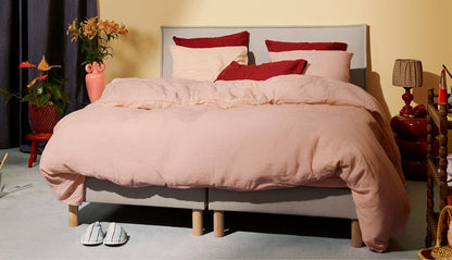 Pack Lit 5 étoiles Matelas Hybride Infinite® Air+-Infinite Air+-Sommier tapissier-Noir Anthracite-Pieds Hêtre clair-Standard