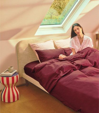 Lit scandi Beige Velouté