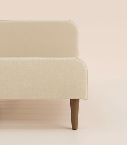 Lit scandi Beige Velouté