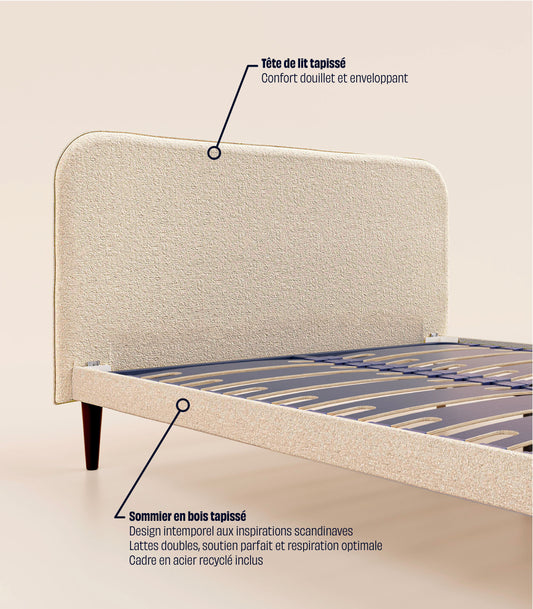 #fr#Beige Bouclé