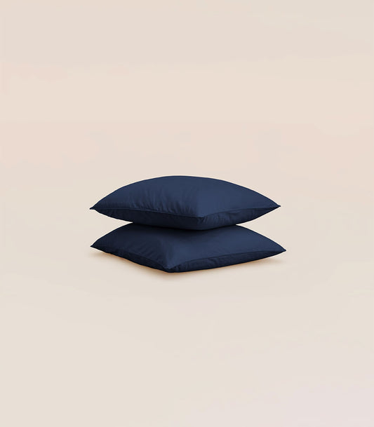 Taies d'oreiller en percale de coton