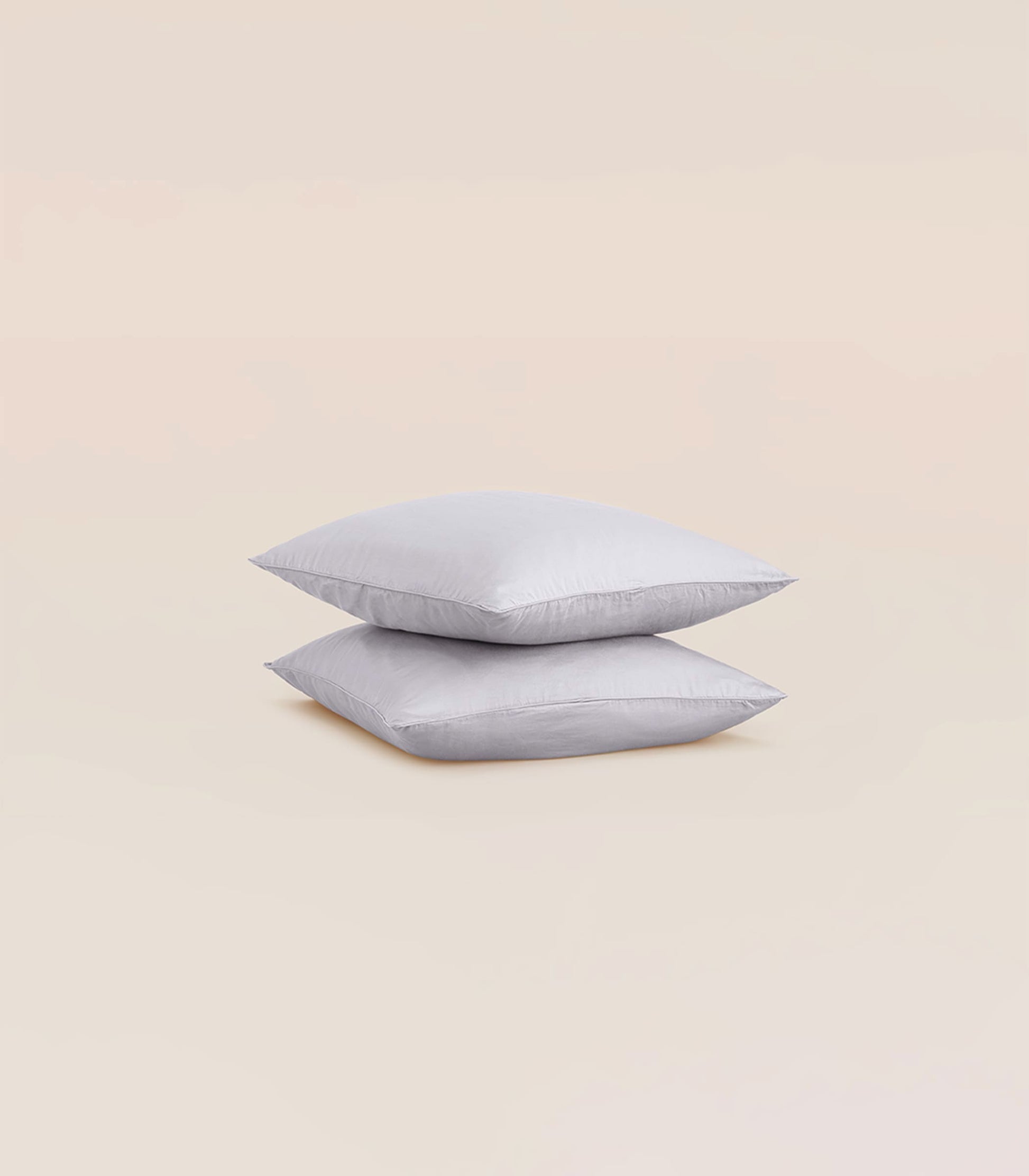 Taies d'oreiller en satin de coton Taies d&#39;oreiller en satin de coton - Gris Ecume