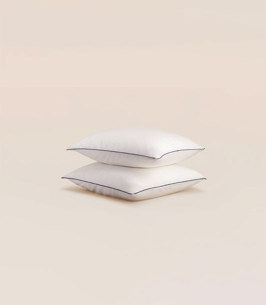 Taies d'oreiller en satin de coton - Blanc grand frais