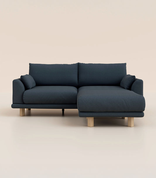 Canapé d'angle – Bleu Profond