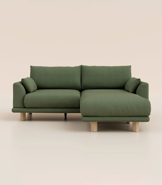 Canapé d'angle – Vert Kaki