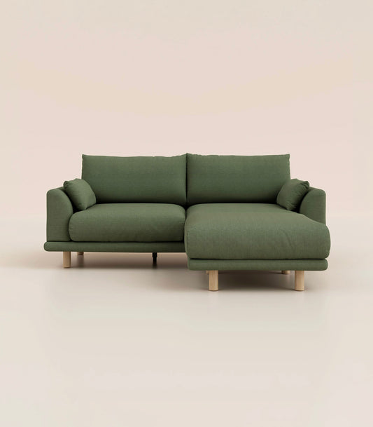 Canapé d'angle – Vert Kaki