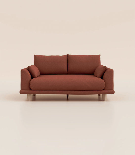 #fr#Terracotta|2 places|Pieds carrés - Bois clair