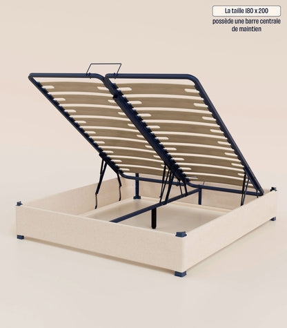 Sommier coffre Beige-Plus