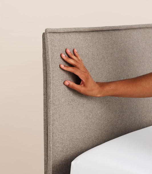 Tête de lit tapissière - Beige