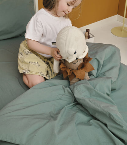 Drap housse percale de coton bio enfant Drap housse percale de coton bio enfant - Beige Ivoire