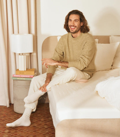 Pack lit 2 places Hybride-Lit Scandi-Beige Velouté