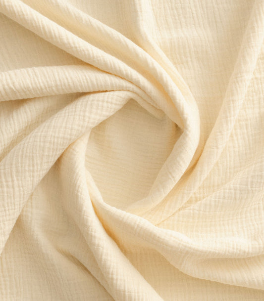 Housse de couette en gaze de coton - Blanc vanille
