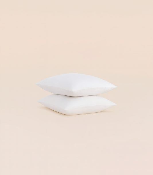 Taies d'oreiller en satin de coton - Blanc grand frais