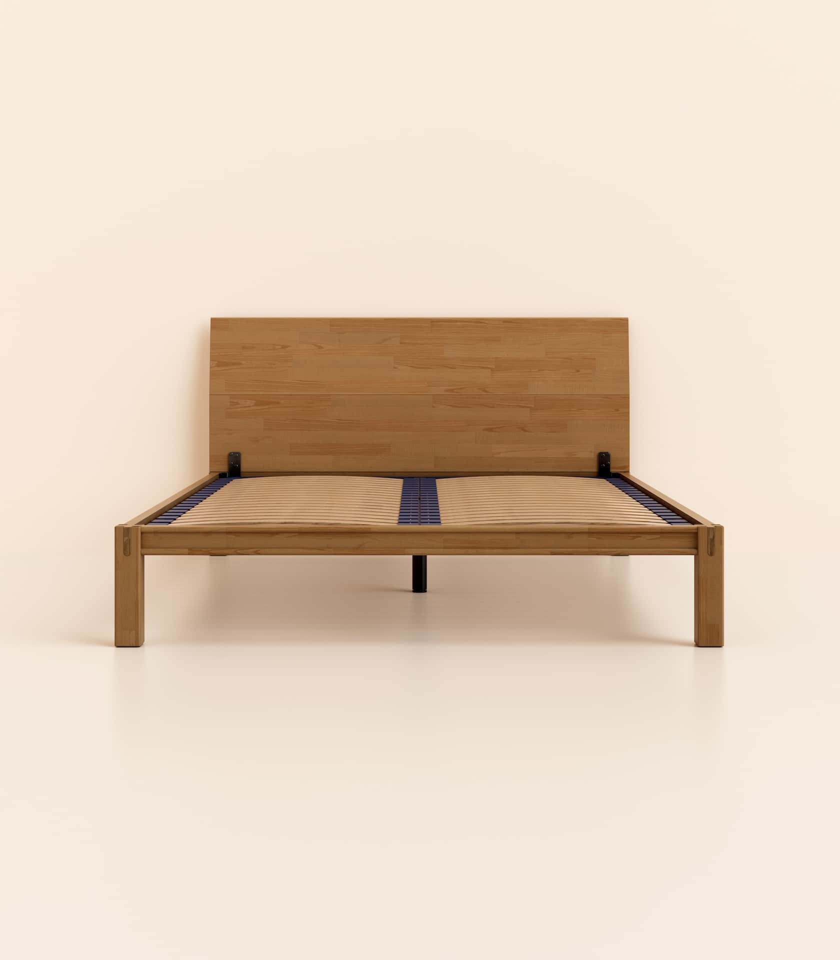 Lit en bois Bois foncé-Standard