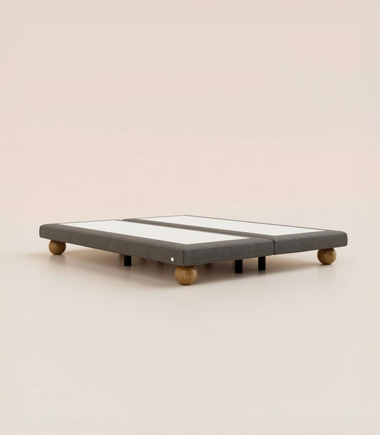 Sommier boxspring - Bouclette Ardoise