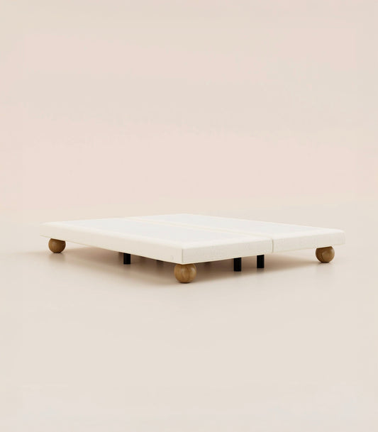 Sommier boxspring - Bouclette Ivoire