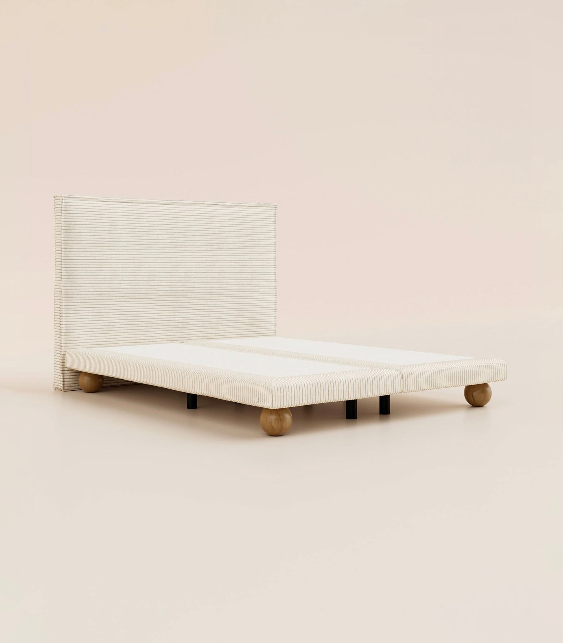 Lit boxspring Velours Sahara-Lit Céleste - Ronde