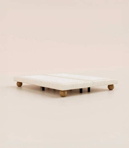 Sommier boxspring - Velours Sahara