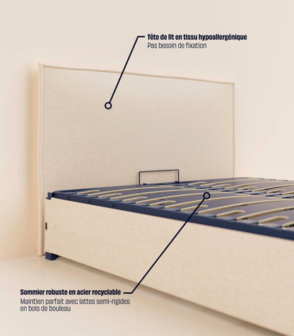 Lit coffre  - MASQUÉ