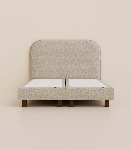 Lit boxspring - Graphique bouclé