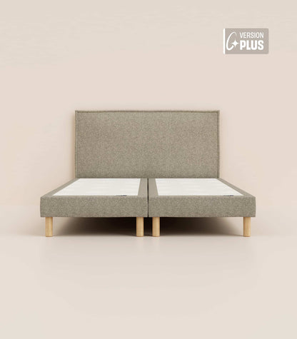 Lit tapissier Gris-Standard