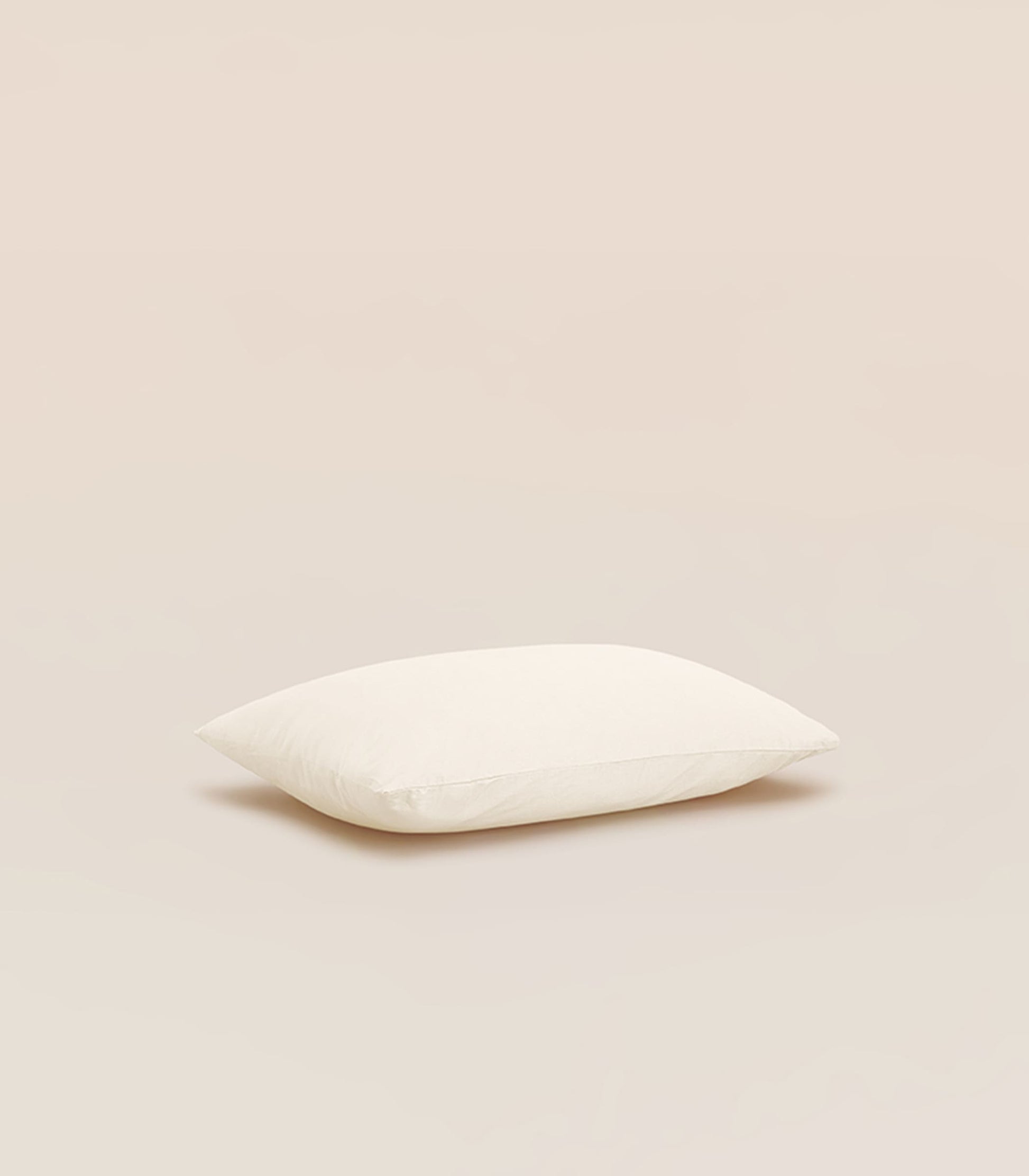 Taie d'oreiller percale de coton bio - Beige Ivoire Taie d&#39;oreiller percale de coton bio - Beige Ivoire