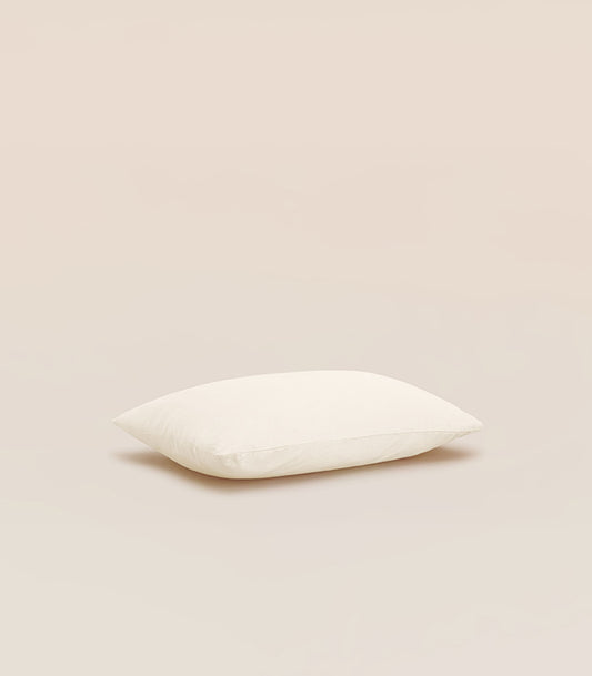 Taie d'oreiller percale de coton bio - Beige Ivoire