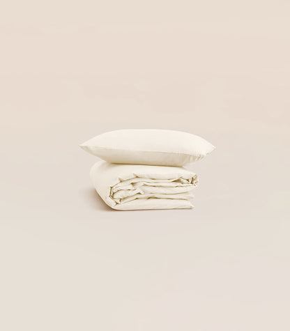 Parure percale de coton enfant Parure percale de coton enfant - Beige Ivoire