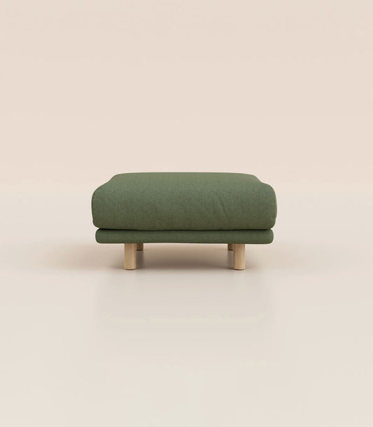 #fr#Vert Kaki|Pieds ronds - Bois clair