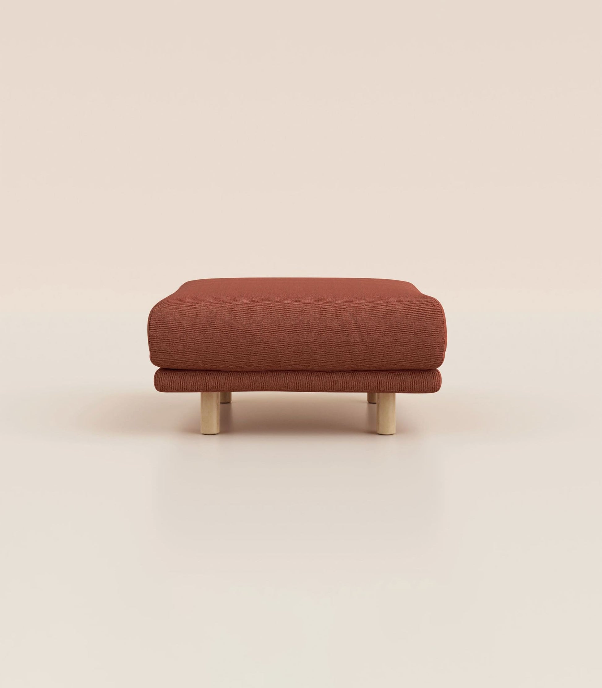 Module d'angle Terracotta-Pieds ronds - Bois clair
