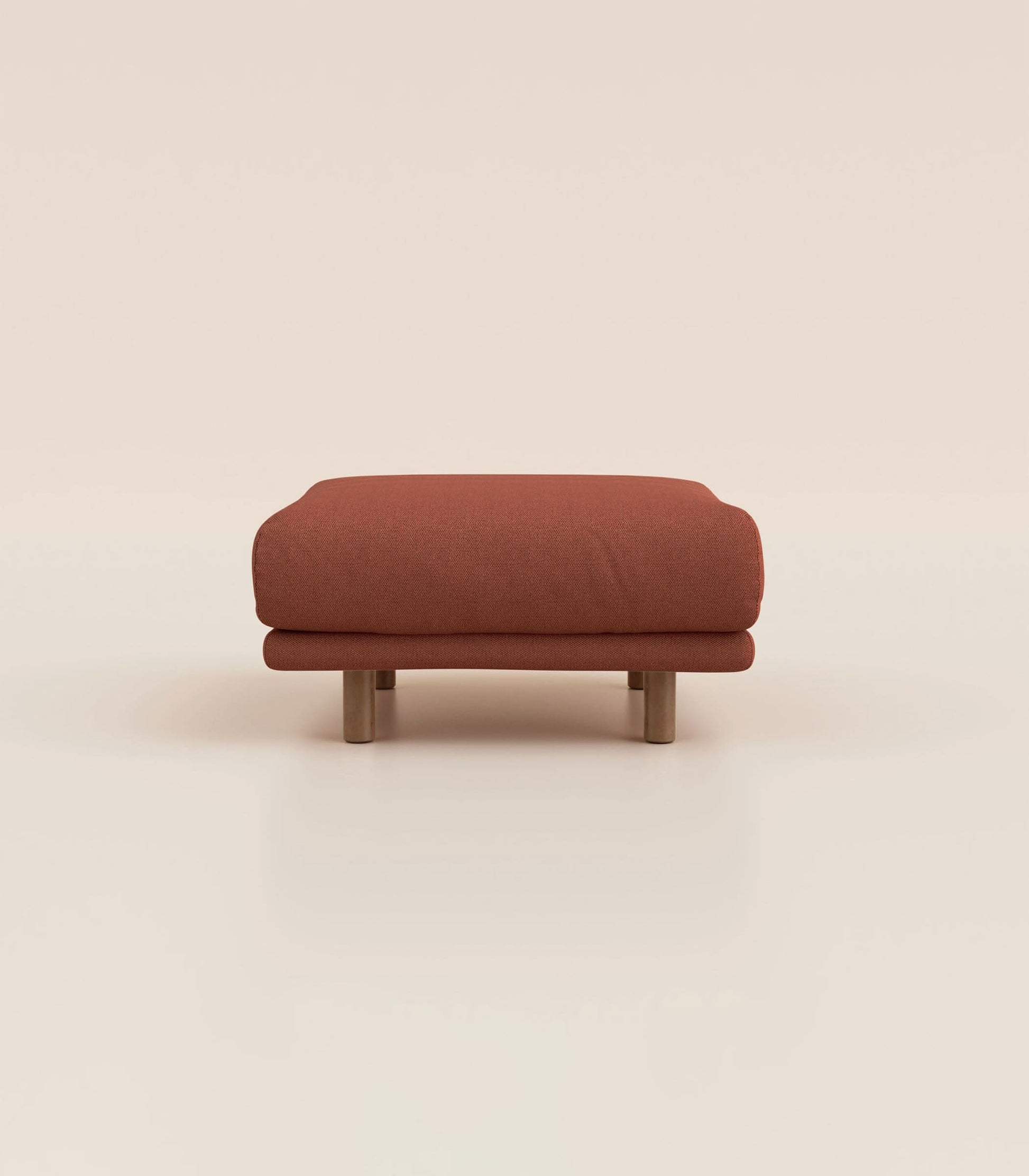 Module d'angle Terracotta-Pieds ronds - Bois foncé