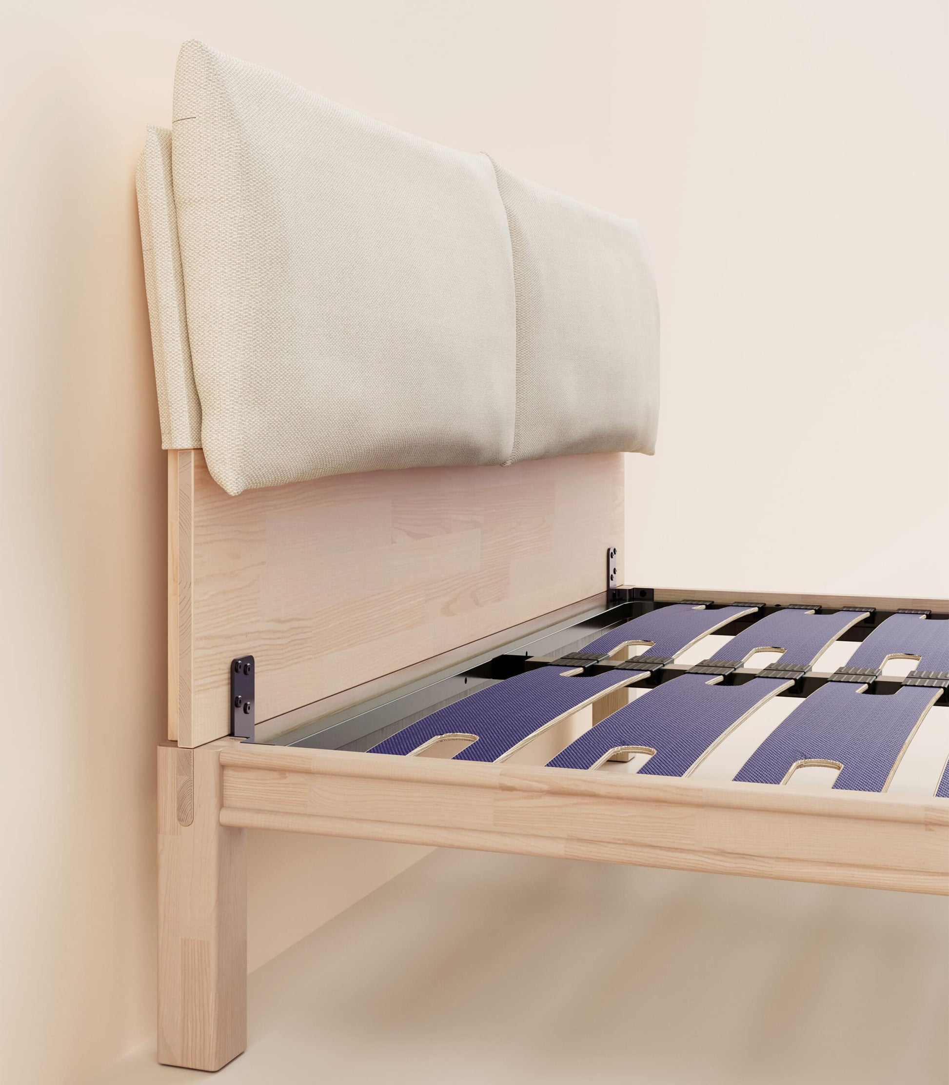Coussins tête de lit bois - Beige Coussins tête de lit bois