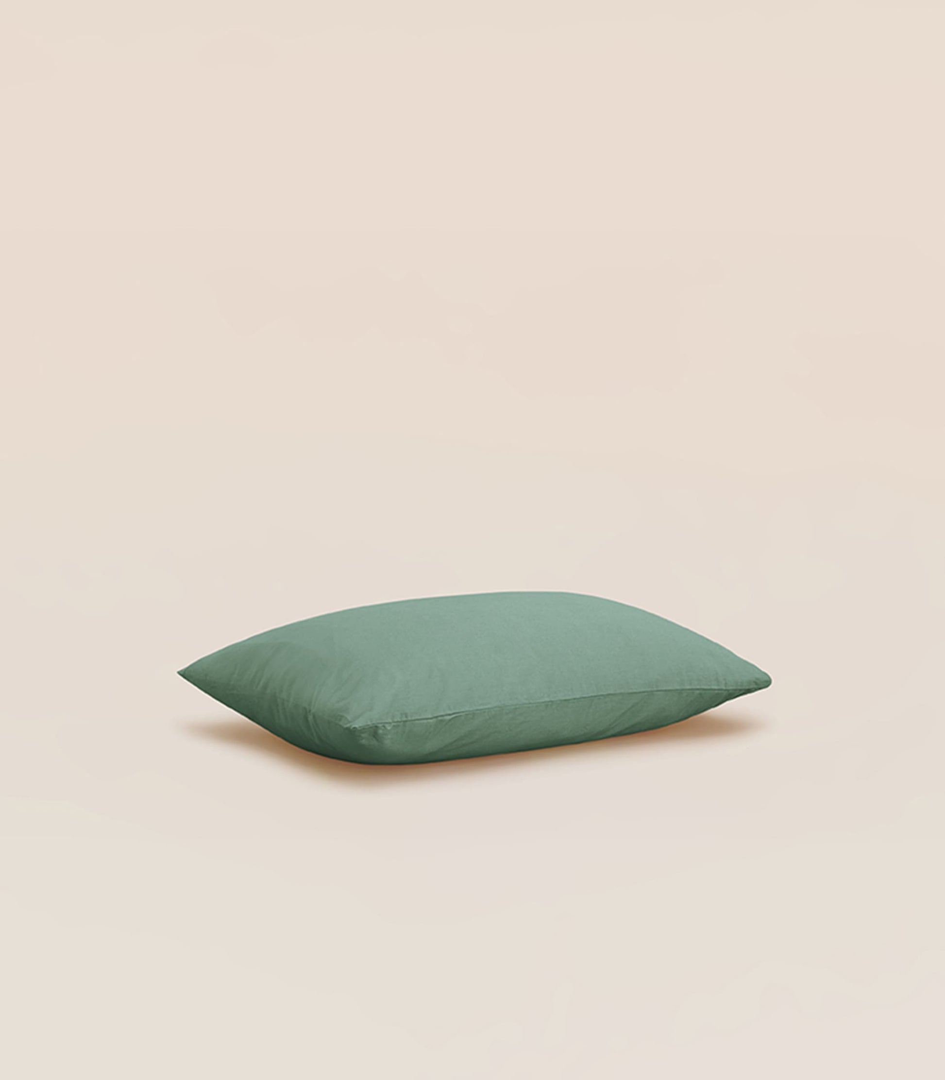 Taie d'oreiller percale de coton bio - Vert Sauge Taie d&#39;oreiller percale de coton bio