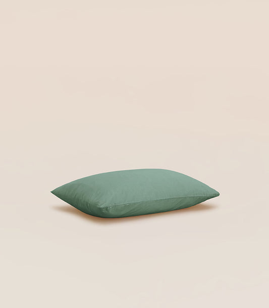 Taie d'oreiller percale de coton bio - Vert Sauge