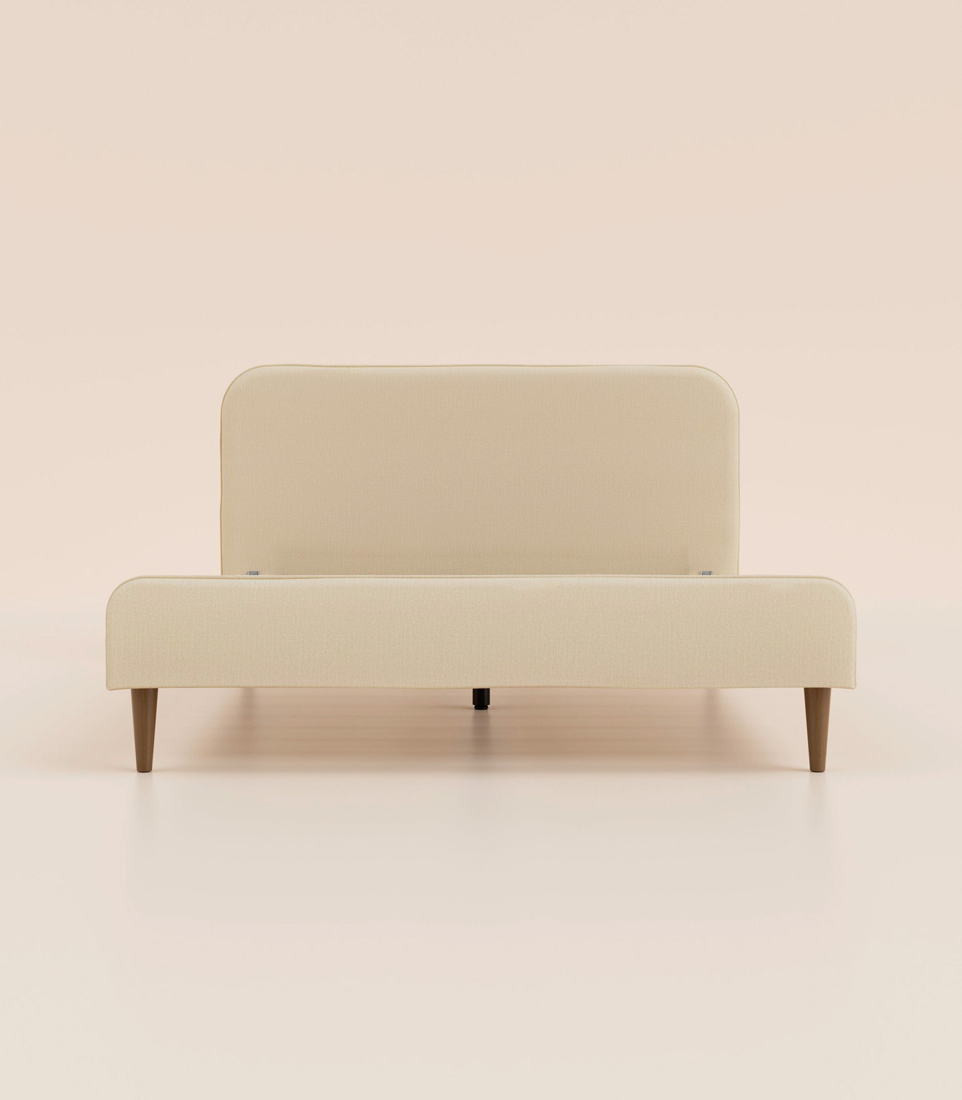 Lit scandi Beige Velouté