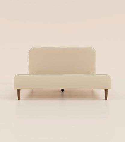 Lit scandi Beige Velouté