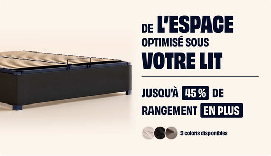 Sommier coffre - Noir Anthracite