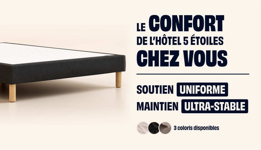 Sommier tapissier - Noir Anthracite