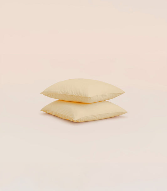 Taies d'oreiller en percale de coton