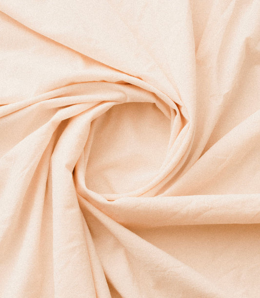 Drap housse en percale de coton - Beige ivoire