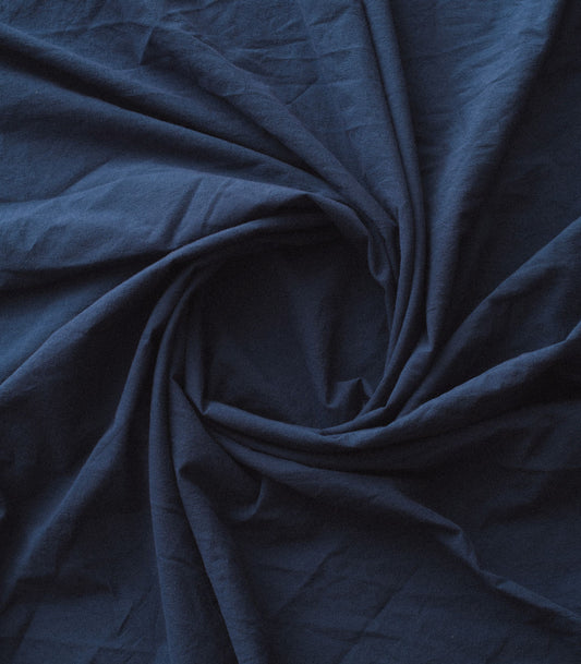 Drap housse en percale de coton - Bleu océan
