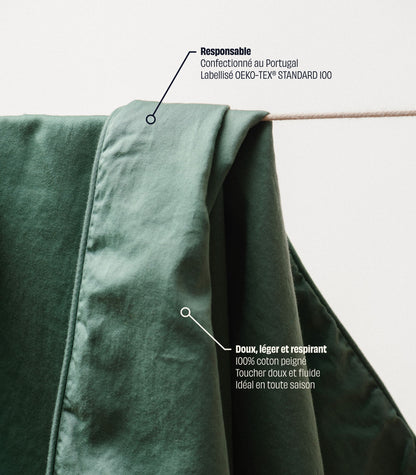 Maxi Drap De Bain - 100% Coton Bio - 90 X 150 Cm - Vert Céladon Maxi Drap De Bain - 100% Coton Bio - 90 X 150 Cm - Vert Céladon
