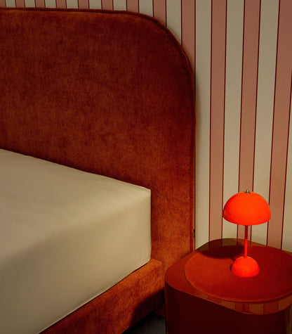 Lit boxspring Lit boxspring - Acajou velouté