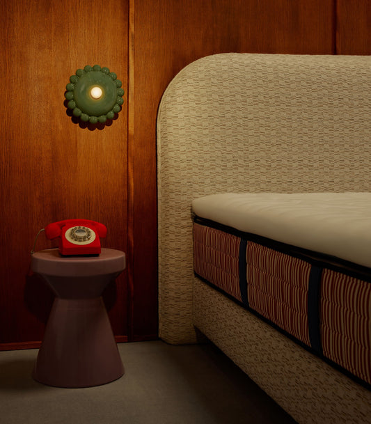 Lit boxspring - Graphique bouclé