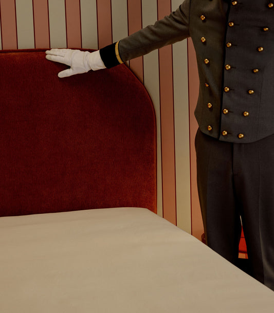 Tête de lit Galbée - Acajou velouté