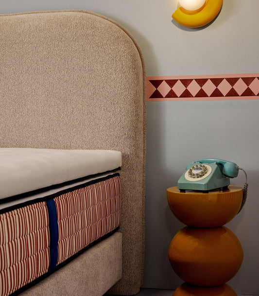 Tête de lit Galbée - Greige velouté