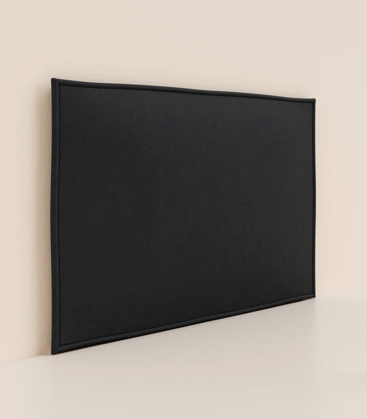 Tête de lit tapissière - Noir Anthracite