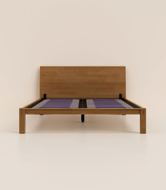 Lit en bois - Bois foncé