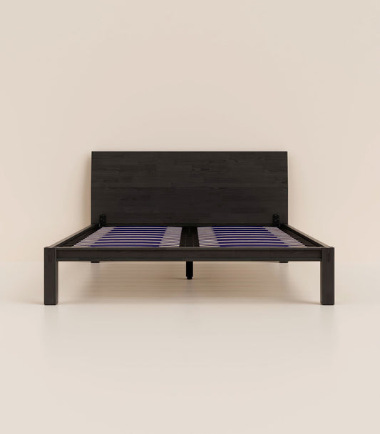 Lit en bois - Bois noir